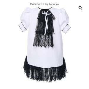 BLACK and white dress